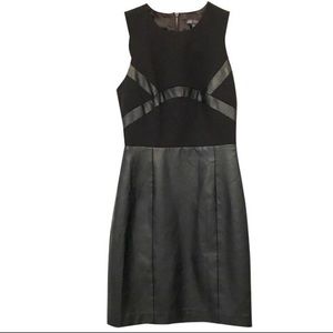 ⬇️ $85 A|X | Faux-Leather Trimmed Dress